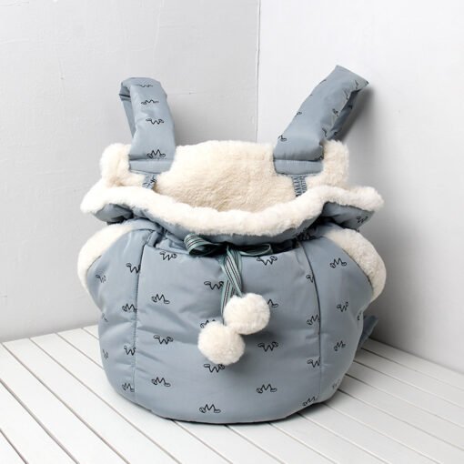 Pet Supplies Go Out Portable Backpack Cat Warm Chest Bag - Larawan 4