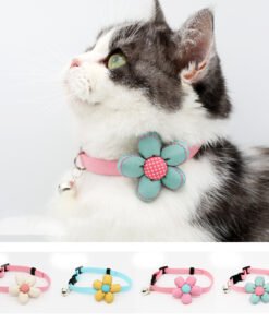 Pet Accessories Flowers Small Fresh Cat Bell Collar Teddy Small Dog Collar
