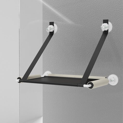 New Suction Cup Cat Hammock Foldable Hammock Hanging Cat Nest Cat Bed Balcony Window Glass Cat Hammock - Larawan 9