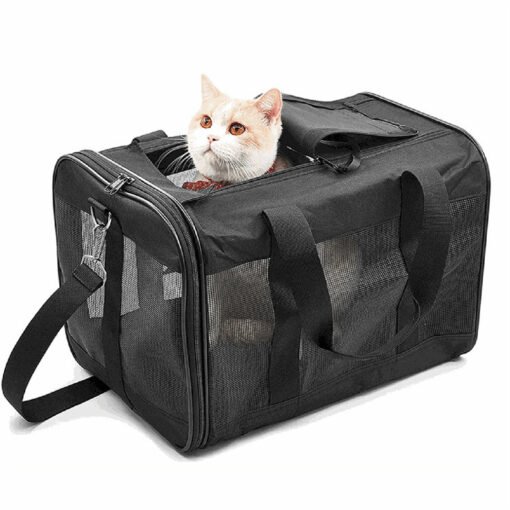 Dog Cat Carriers Bags Car Portable Transport Pet Bag Cage Portable Pet Foldable Outgoing Travel Breathable Pets Handbag - Larawan 5