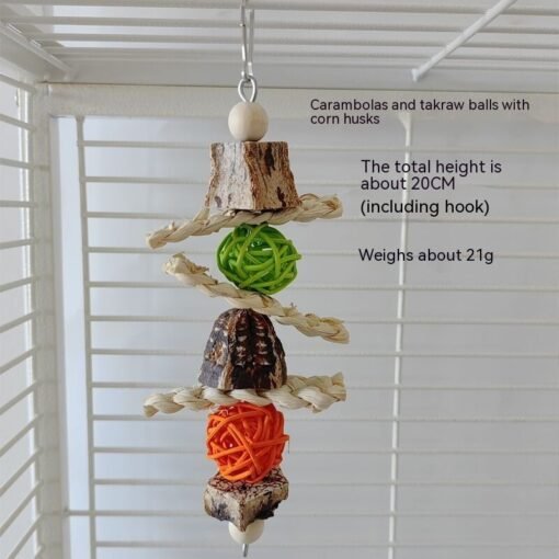 Parrot Toys Parrot Bite Supplies Bird Stand Rod Bird Cage - Larawan 6