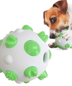 Spherical dog toy molar rod