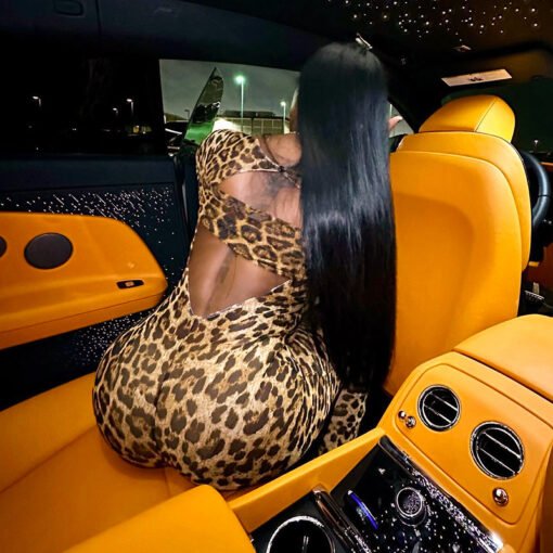 Fashion Sexy Trend Leopard Print Jumpsuit - Bild 5