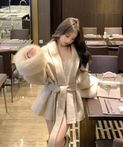 Fashion Plus Size French Elegant Woolen Overcoat