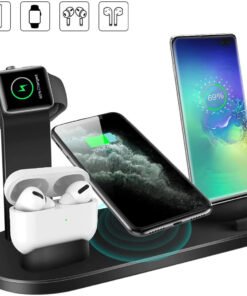 Wireless Charger 4 In 1 Charging Station For AppleIWatch Series 8 7 I-Phone 15 14 13 12 Pro Airpods Pro 3 2 Charging Stand Dock