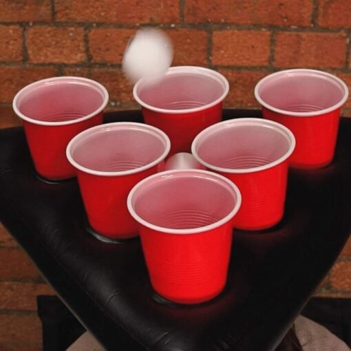 One Set Inflatable Ping Pong Cup Holder Hats Rings Toss Game Fun Lawn Toys Throwing Adult Kids Ferrule Tools With 2pcs Ball - Image 3