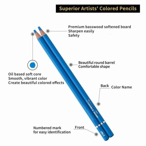 Oily Colored Pencil Round Brush Pot Color Lead Only For Art Painting Child Drawing - Bild 4