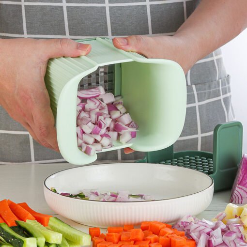 Multifunctional Vegetable Chopper French Fries Cutter Household Hand Pressure Onion Dicer Cucumber Potato Slicer Kitchen Tools - Larawan 5