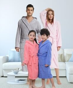 Pure Cotton Hotel Bathrobe Thickening Towel Material Nightgown