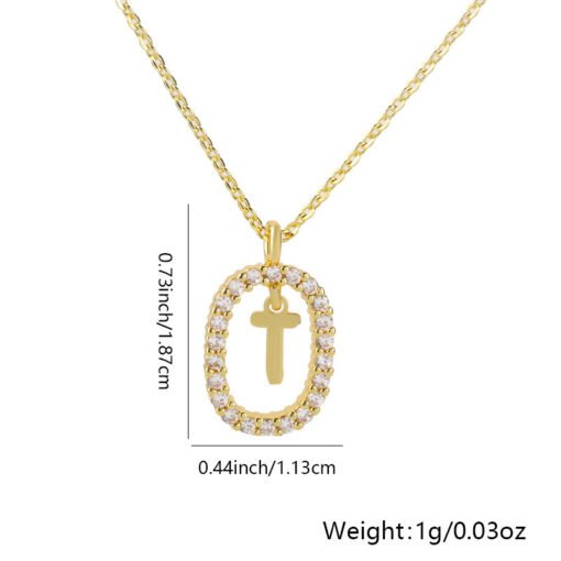 26 Letters Pendant Necklace Light Luxury And Simplicity - Image 7
