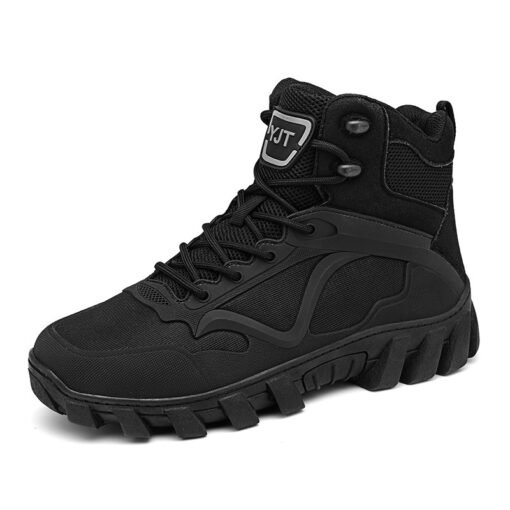 Outdoor High-top Men's Work Shoes Thick Bottom Non-slip - Hình ảnh 4