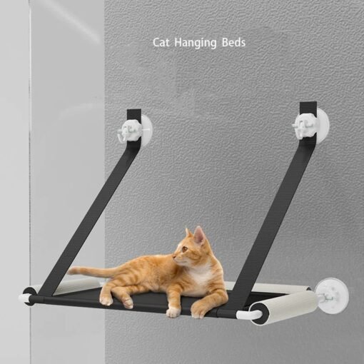 New Suction Cup Cat Hammock Foldable Hammock Hanging Cat Nest Cat Bed Balcony Window Glass Cat Hammock - Larawan 5