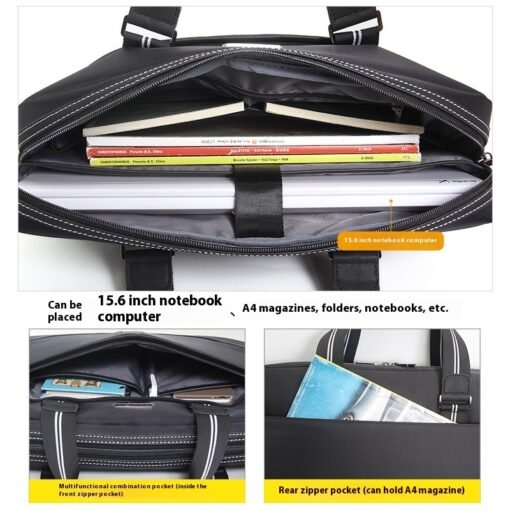Men's Oxford Cloth Large Capacity Laptop Bag - immagine 3