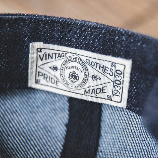 American Retro British Denim Newsboy Cap - Image 3