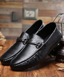 Casual Leather All-match British Slip-on Men's Shoes