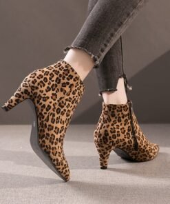 Pointed Toe Stiletto Mid-heel Non-slip Women's Boots