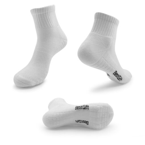 6 Pairs Of Men's Four-corner Ankle Shock-absorbing Sports Socks, Suitable For Sports Running And Hiking, With Shock Absorption And Breathable Features. - Image 8