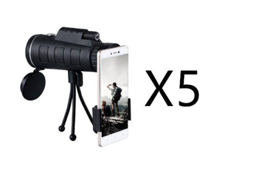 Compatible with Apple, Monocular Telescope Zoom Scope with Compass Phone Clip Tripod - 图片 2
