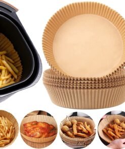 Air Fryer Paper Food Disposable Paper Liner Airfryer Kitchen Cookers Oil-proof Barbecue Plate Steamer Fryer Baking Accessories