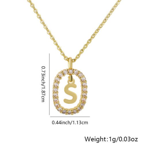26 Letters Pendant Necklace Light Luxury And Simplicity - Image 6