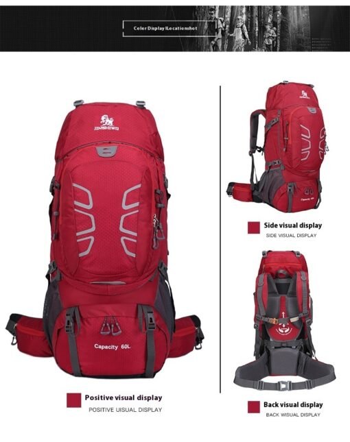 Outdoor Mountaineering Bag Backpack Super Light And Large Capacity - immagine 5