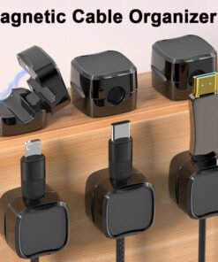 Magnetic Cable Clip Under Desk Cable Management Adjustable Cord Holder Wire Organizer And Cable Management Wire Keeper