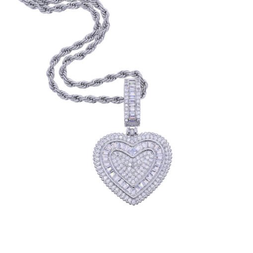 Heart-shaped Zircon Pendant European And American Style - Image 6