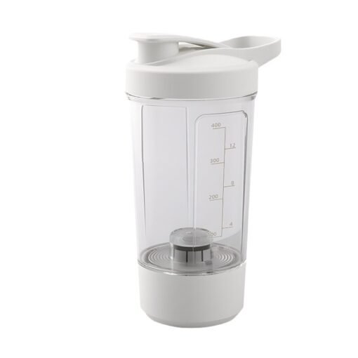 400ML 14oz Electric Protein Powder Mixing Cup Automatic Shaker Mixer Shake Bottle Milk Coffee Blender Kettle Fro Gym 1200mAh - immagine 3