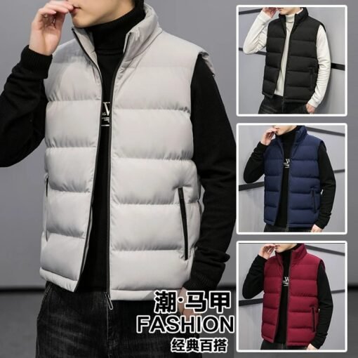 Autumn And Winter Leisure Warm Sleeveless Jacket - Image 8