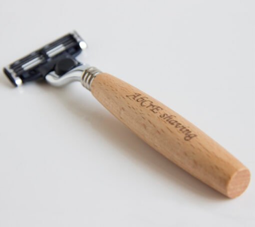 Men's shaving set with solid wood handle - Image 2