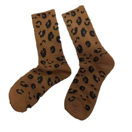 Sweat-absorbent Comfortable Breathable High Striped Socks - Image 8