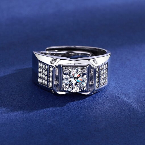 High-end Luxury Eight Hearts And Eight Arrows Plated Open Ring - Imagen 4