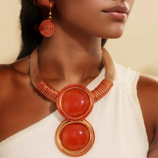 Pendant Necklace And Earrings Suite - immagine 5