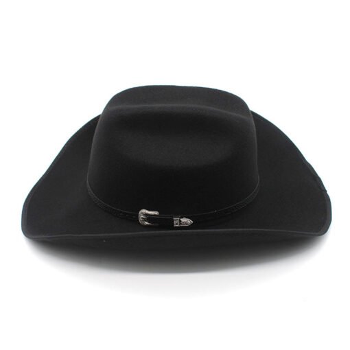 Punk Wide Brim Hat Men And Women Horse Riding Western - Image 6
