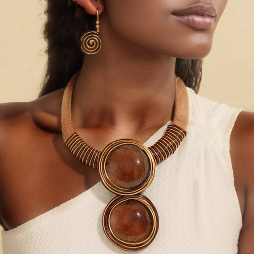 Pendant Necklace And Earrings Suite