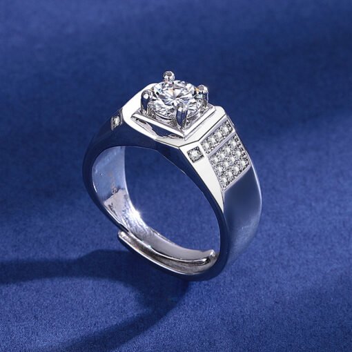 High-end Luxury Eight Hearts And Eight Arrows Plated Open Ring - Imagen 2