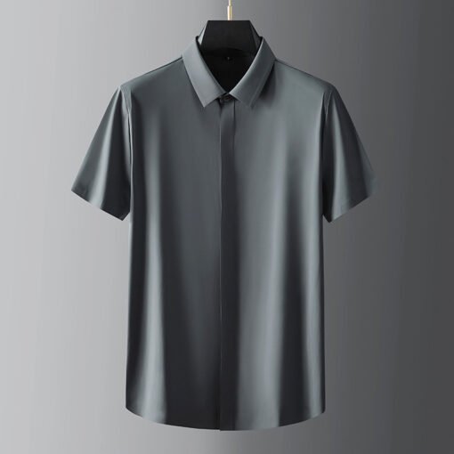 Fashion Business Men's Short-sleeve Shirt Suit - Image 4