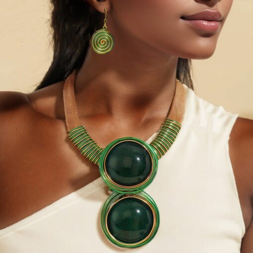 Pendant Necklace And Earrings Suite - immagine 3