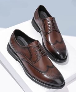 Fashion New Brogue Leather Shoes Men