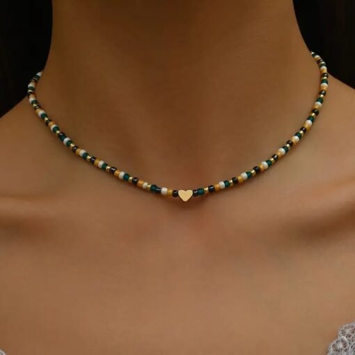 Women's Heart Pendant Necklace Handmade