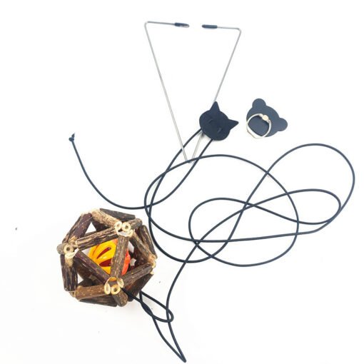 Elastic Bouncing Funny Cat Stick Clip Door Hanging Elastic Automatic Toy - immagine 5