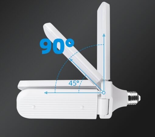 New LED Three-leaf Light Four-leaf Fan Light Foldable - 图片 5