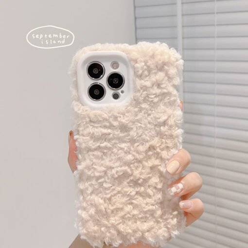 Simple Iphone13ProMax Mobile Phone Case XS Autumn And Winter Plush – Bild 6