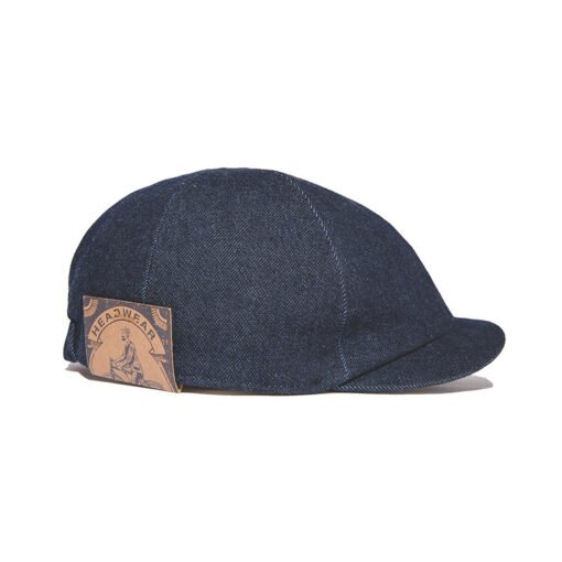 American Retro British Denim Newsboy Cap - Image 4